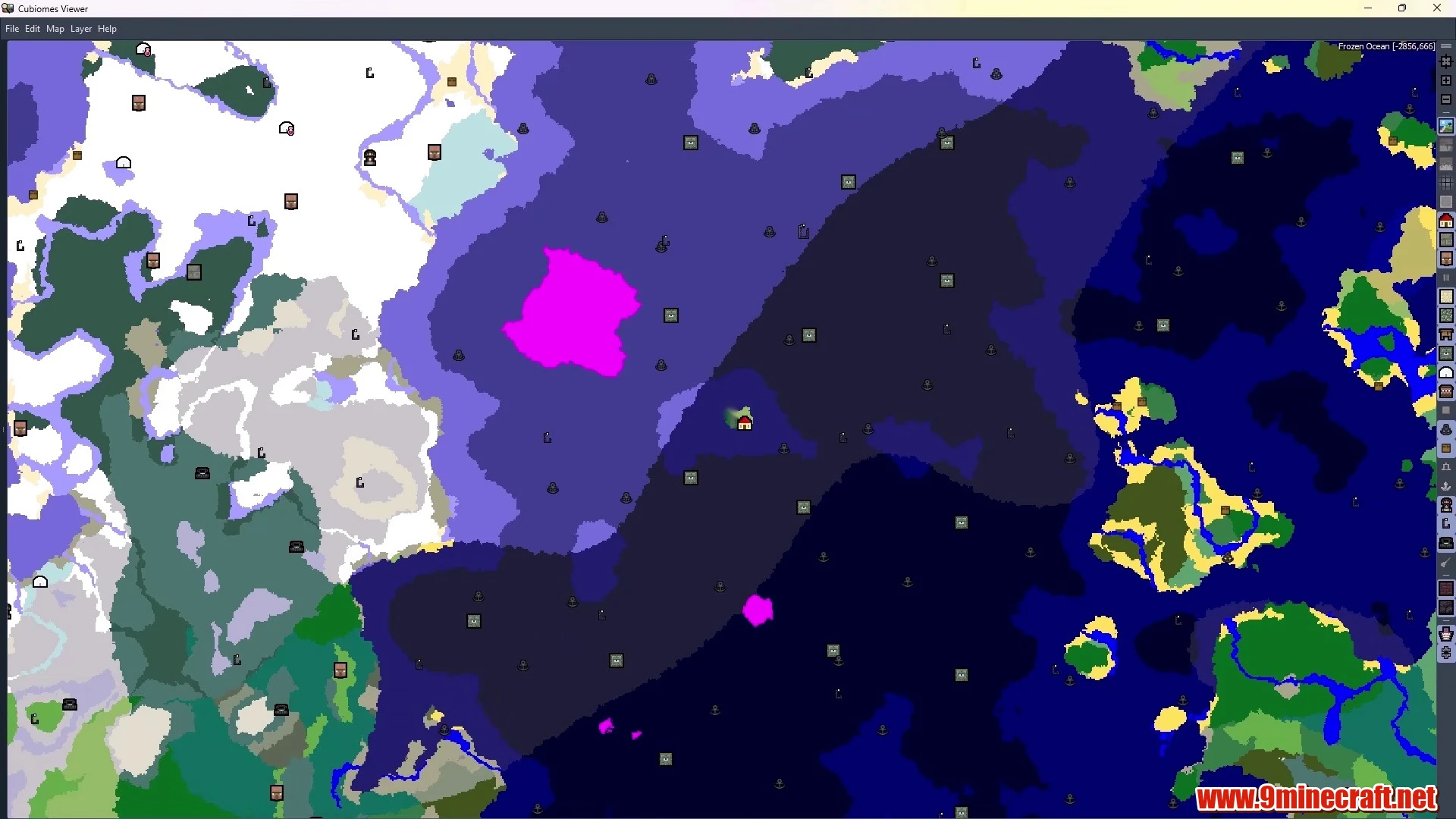 Odd Terrain Sea Formation - Minecraft 26.3 Island Seed 3394805579 view 3