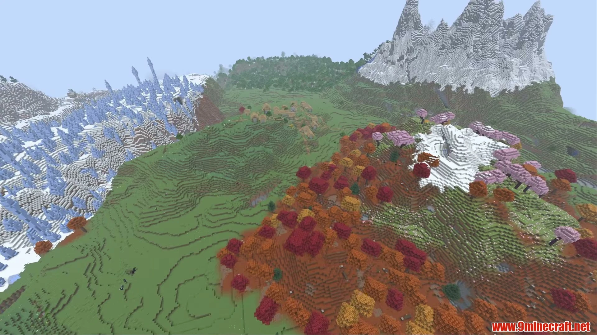 Dappled Forest Ice Spikes & Outpost Village - Minecraft 26.3 Seed 6306952185402203104 View 3