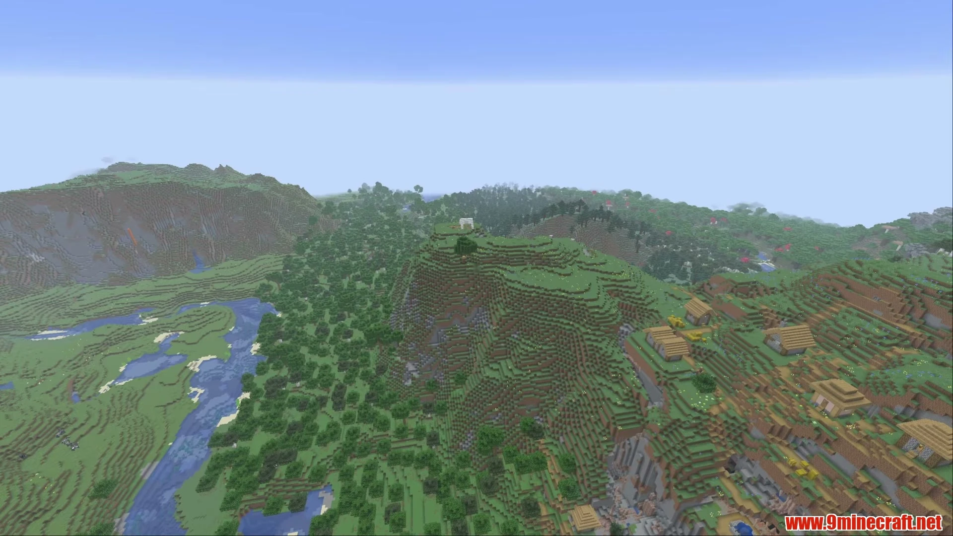 Lake Island Blacksmith Village & Pale Oak Campsite - Minecraft 26.3 Seed -4696916708035556965 View 1