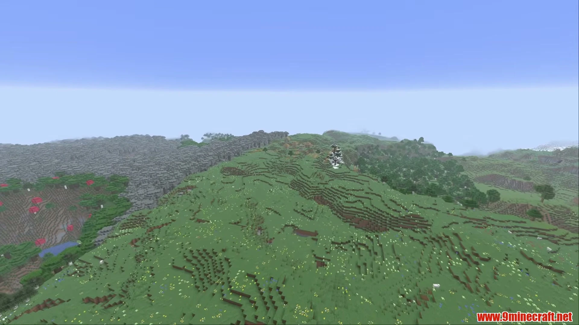 Roofed Forest Dual Villages & Woodland Mansion - Minecraft 26.3 Seed 4374896627388464667 View 2