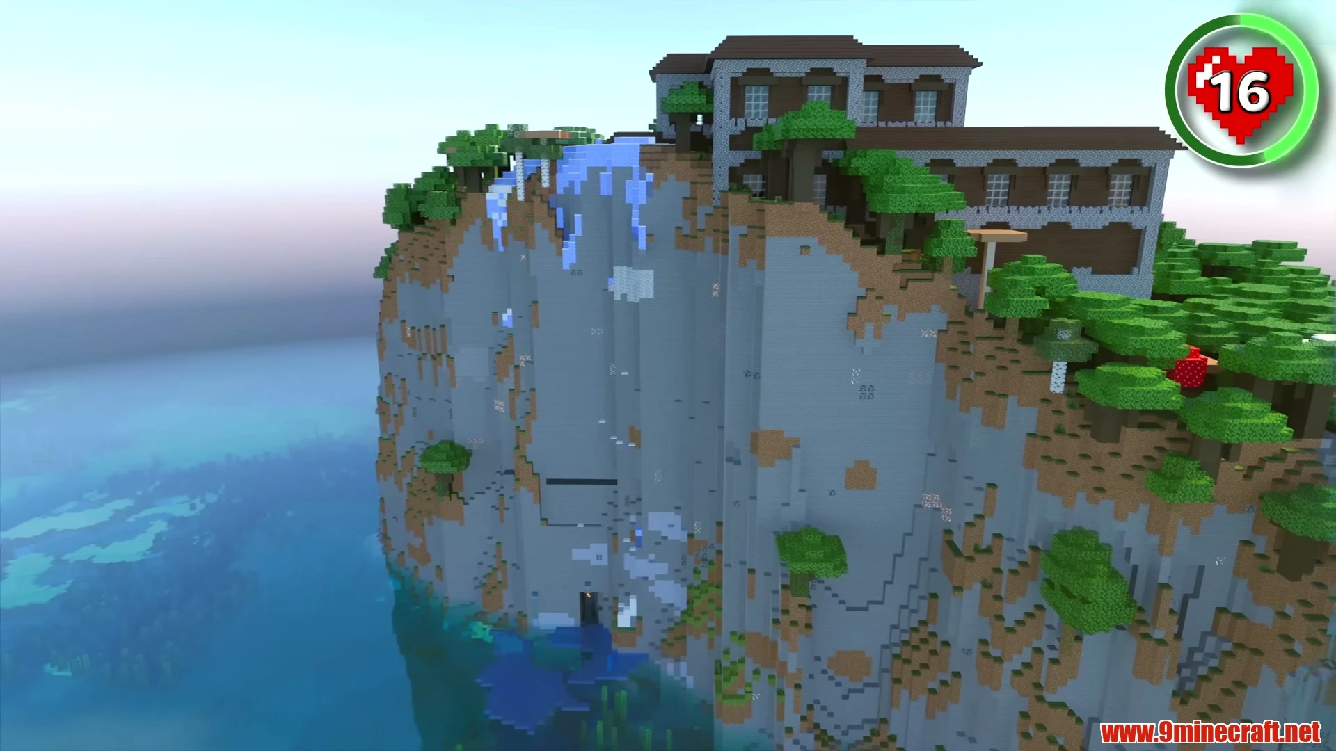 Cliffside Ocean Outcrop Island & Sea Monument - Minecraft 26.3 Seed -356347320515648726 View 3