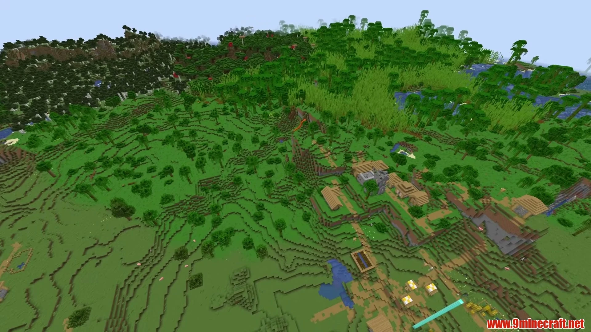 Sprawling Savanna Mesa Frontier Village - Minecraft 26.3 Seed 19703251925838538 View 1