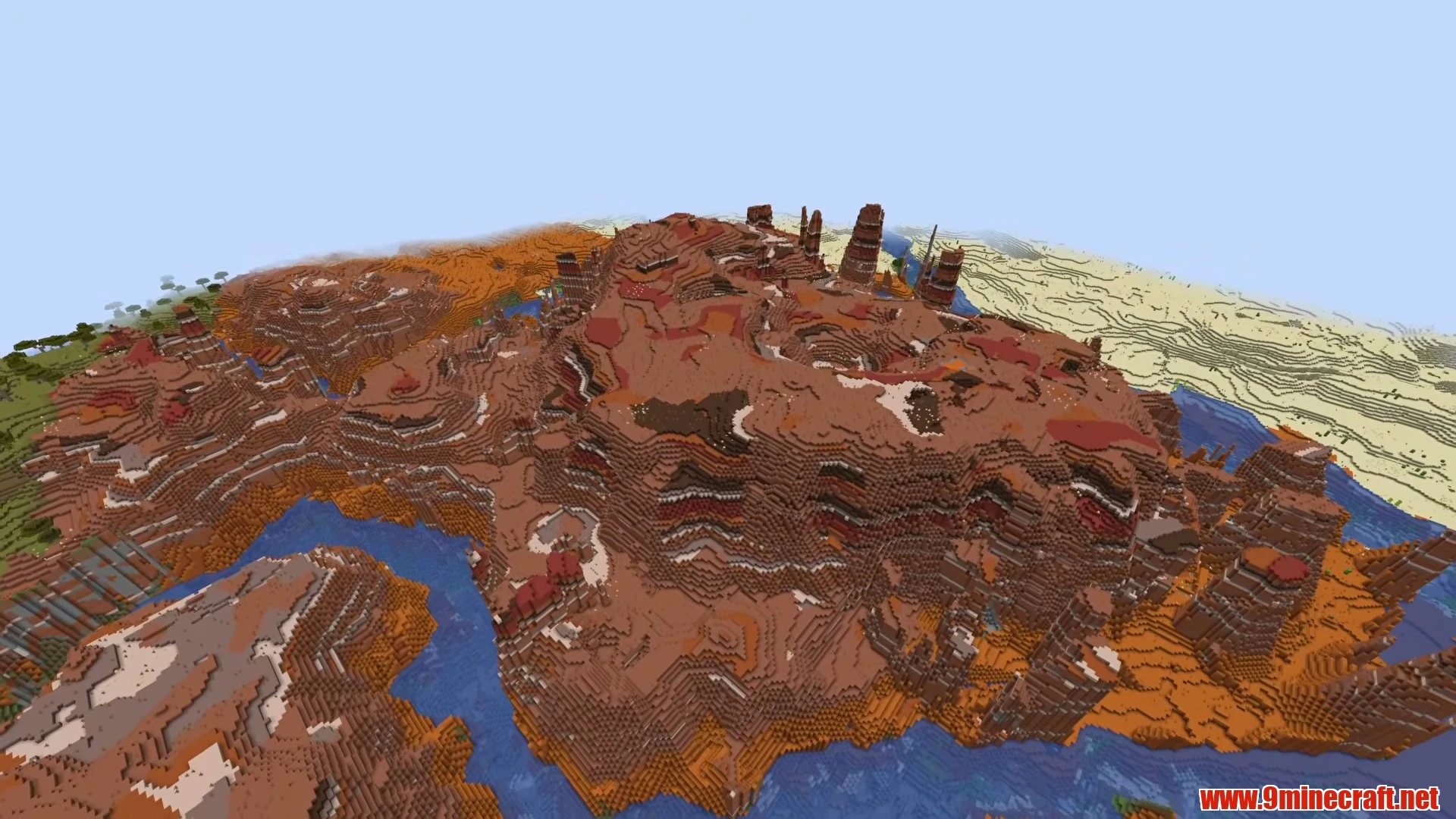 Frontier Canyon Blacksmith Hamlet & Deep Vaults - Minecraft 26.3 Seed 9082245985188114873 View 1