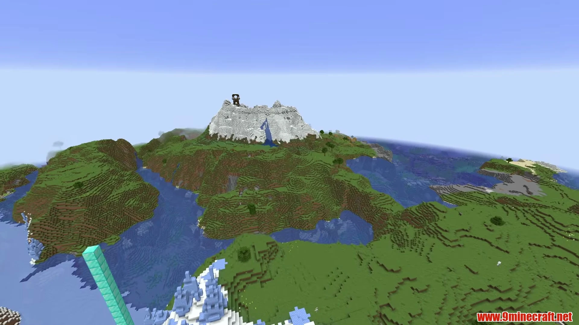 Coastal Haven Village Overlooking Mushroom Island - Minecraft 26.3 Seed 758955882212056435 View 1