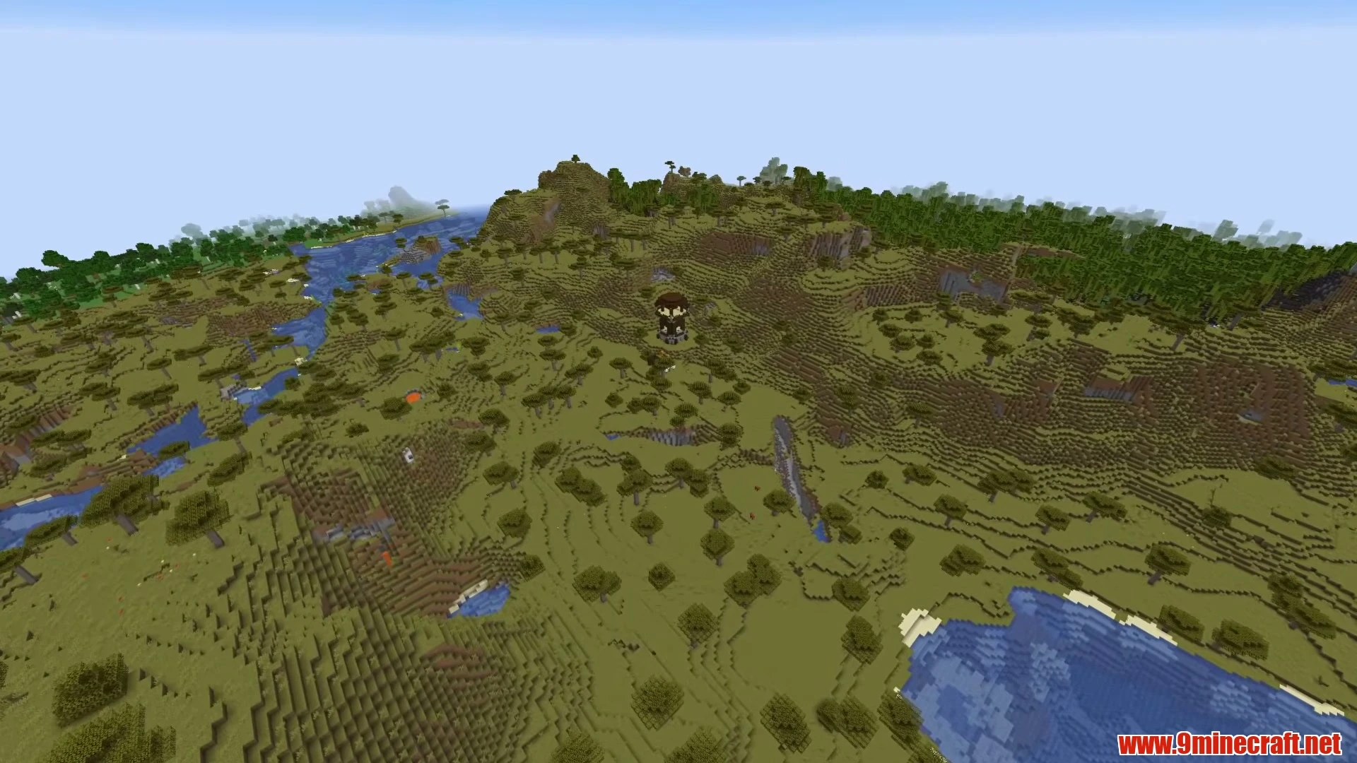 Cliffside Mountain Village with Carved Stone Path - Minecraft 26.3 Seed 2750621176480879959 View 3