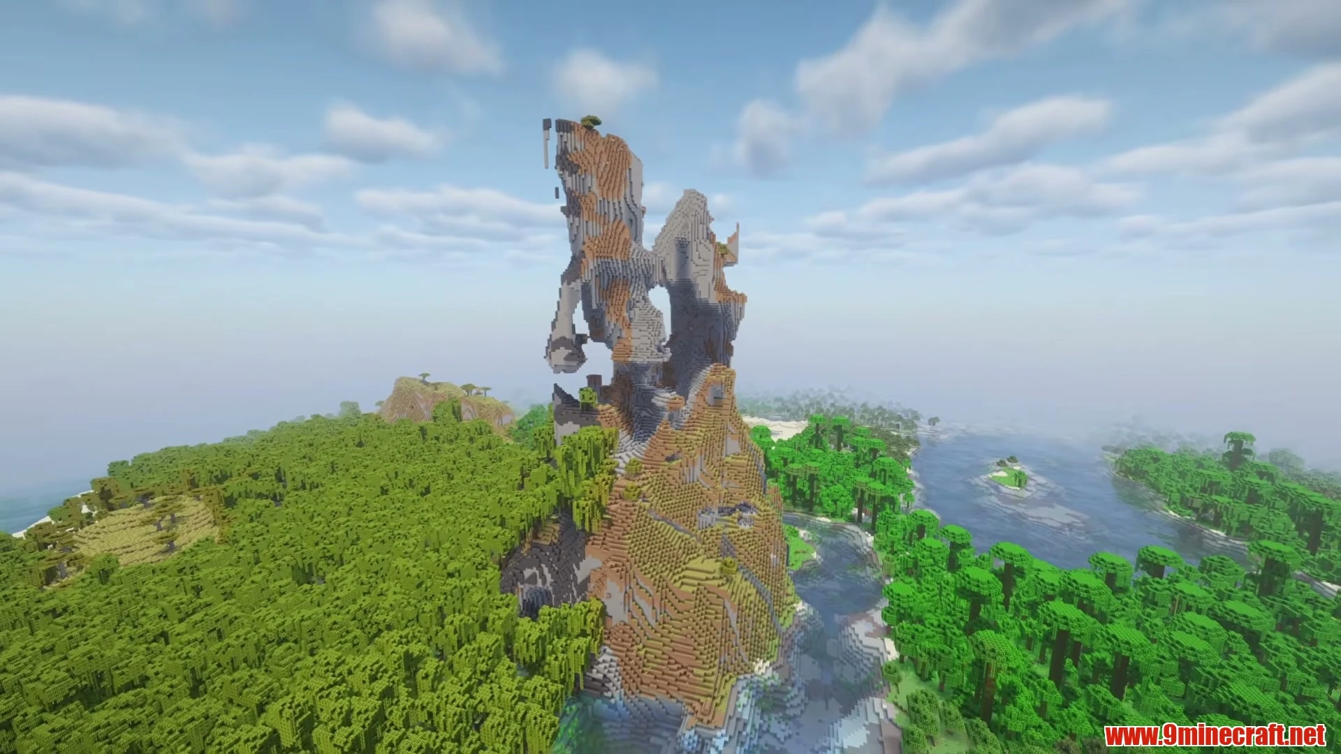 Sunlit Plains Frontier Village & Ruined Gateway - Minecraft 26.3 Seed 6139521637753463858 View 2