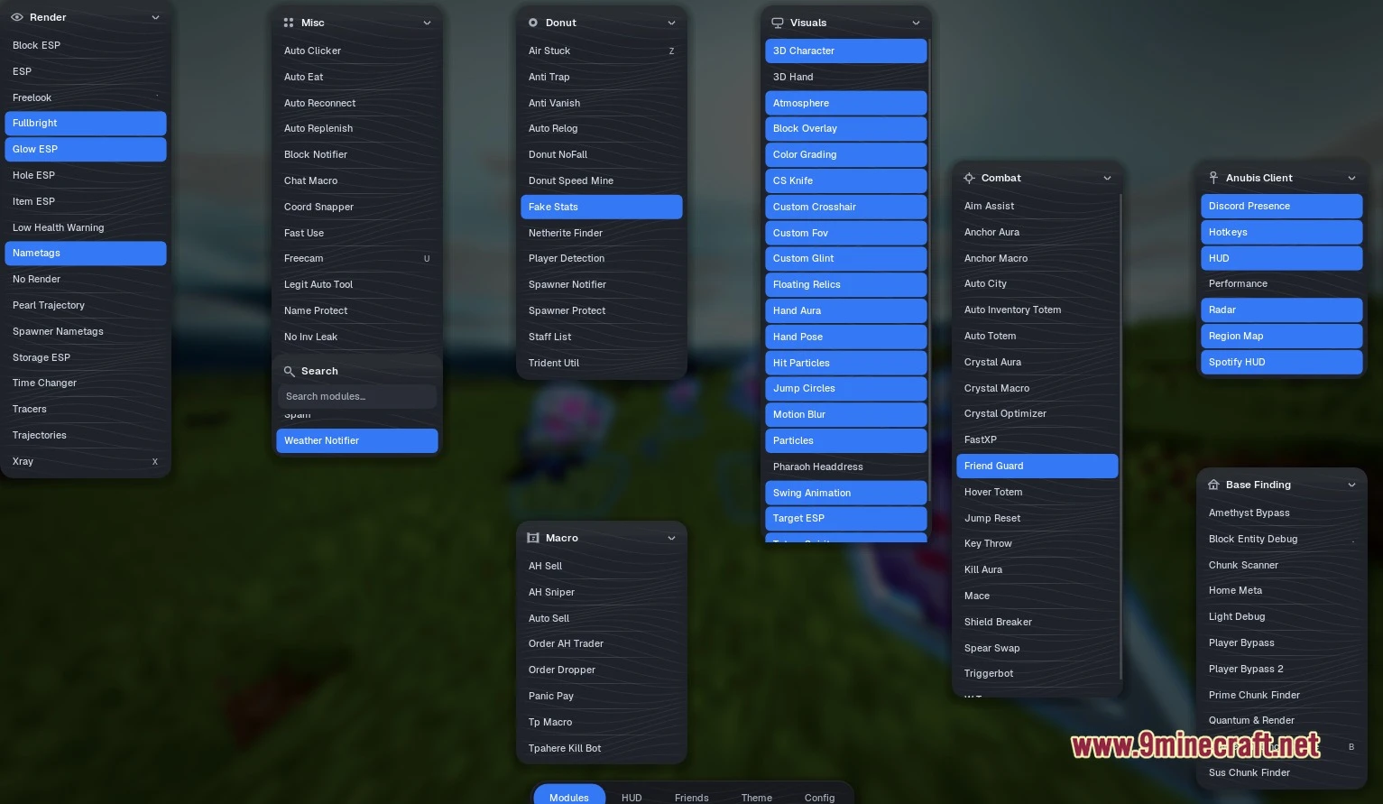 Anubis Client Mod Screenshot 1