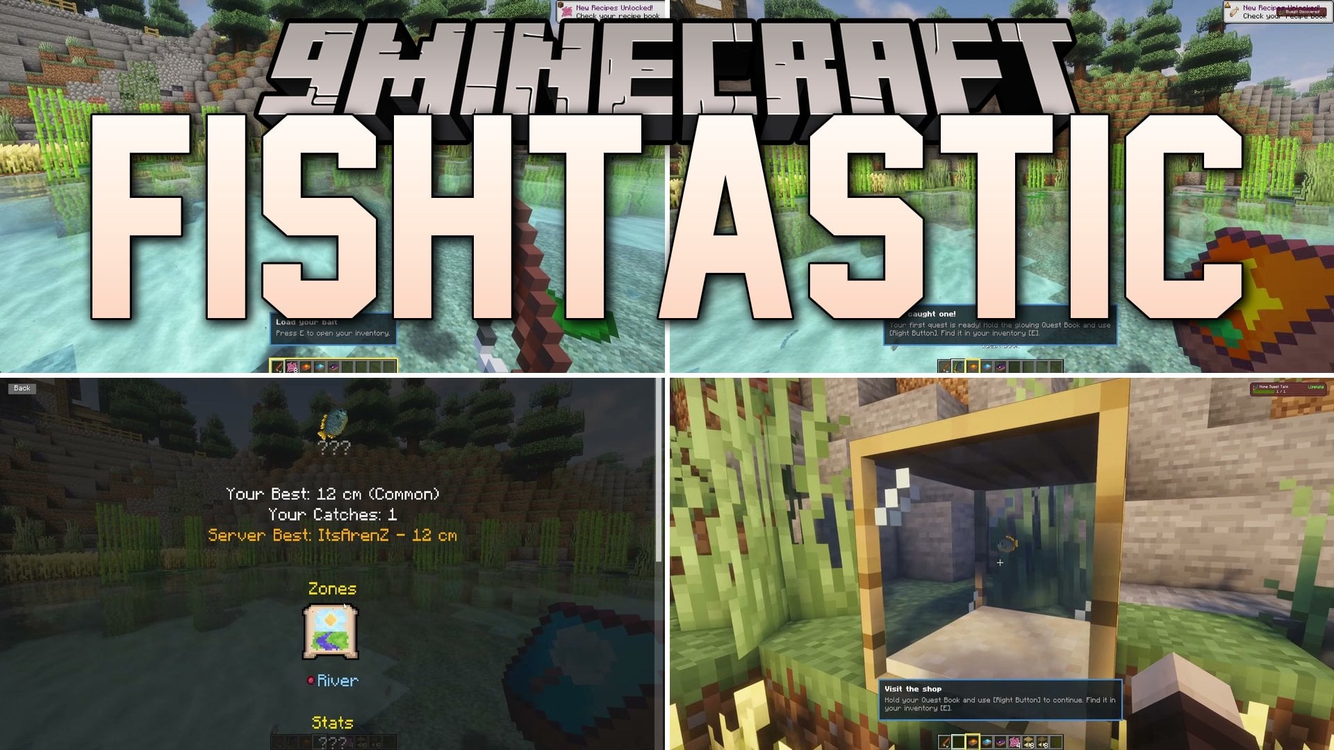 Fishtastic Mod (26.1.2, 1.20.1) – Catch Rare Trophy Fish and Build Living Base