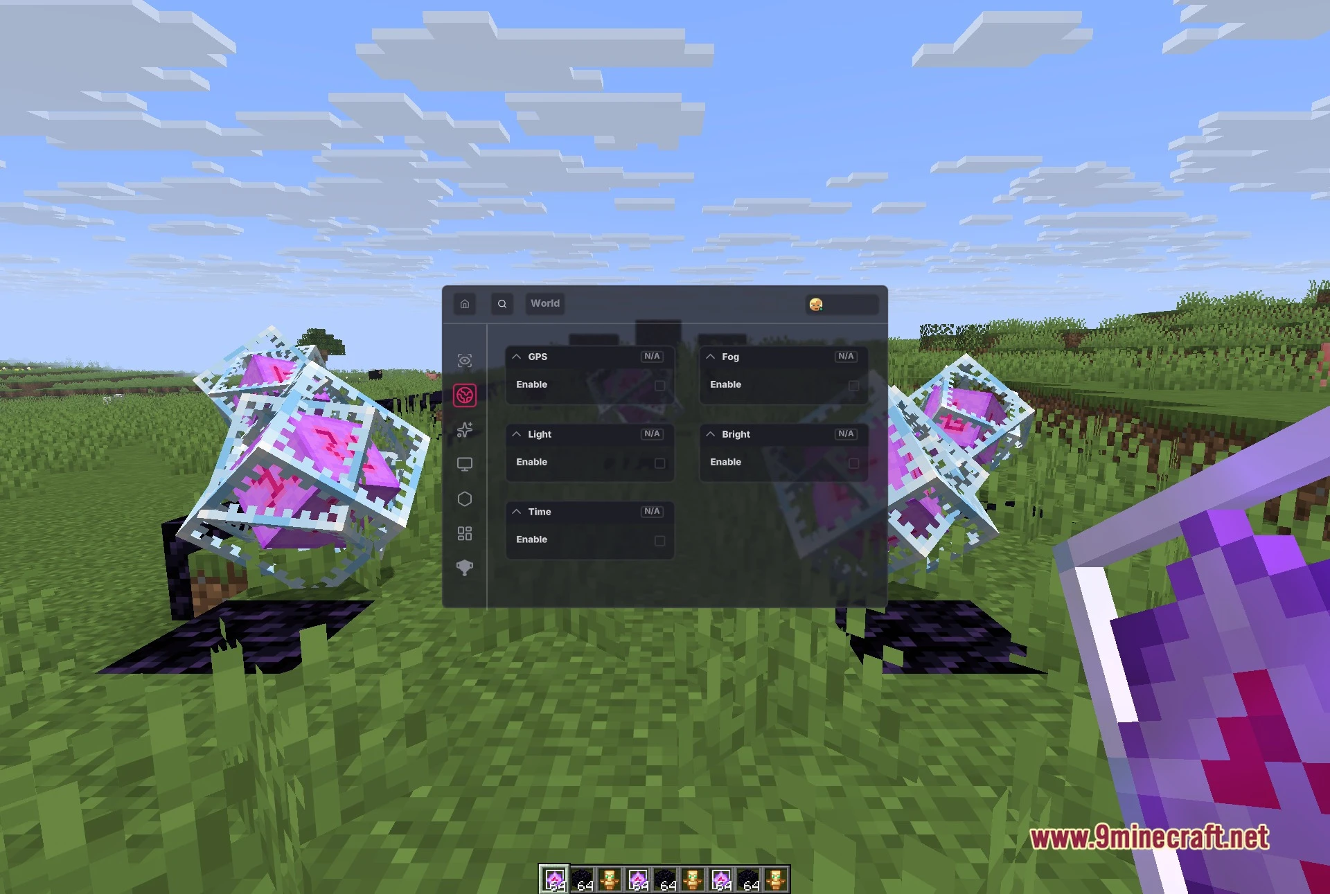 SoupVisuals Mod (1.21.11) – Custom Combat Trails and Target Outlines — screenshot 2
