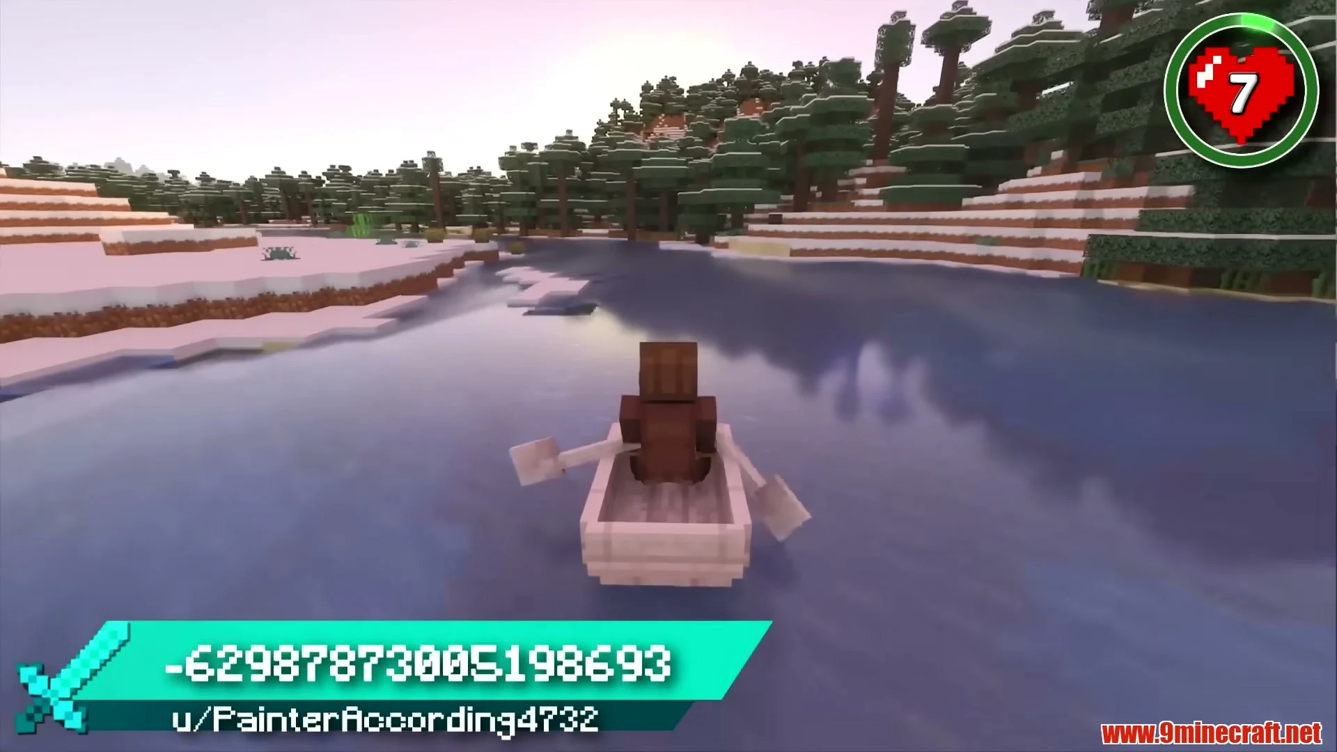 Glacial Ring Island & Natural Boat Race Track - Minecraft 26.3 Seed -62987873005198693 View 3
