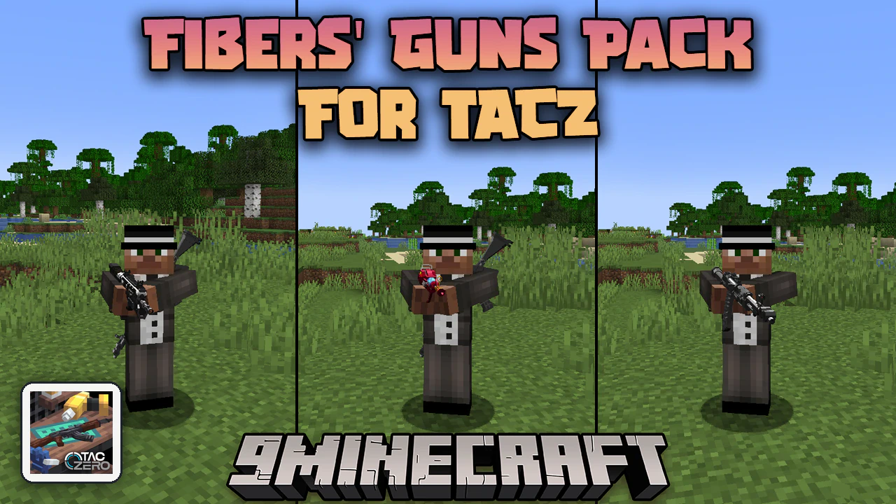 Fibers' Guns Pack For TACZ Mod (1.20.1) – Iconic Firearms In Minecraft