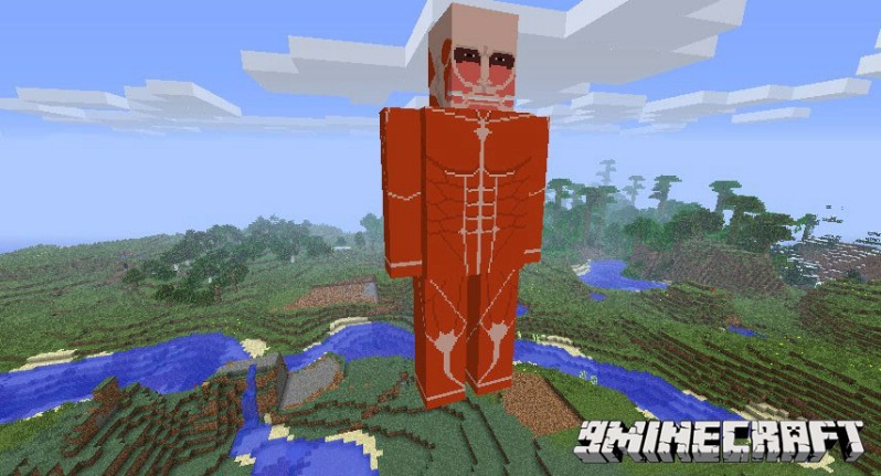 Attack on Titan Mod 1.7.10 (Defeat Evil Giant Mobs) 11