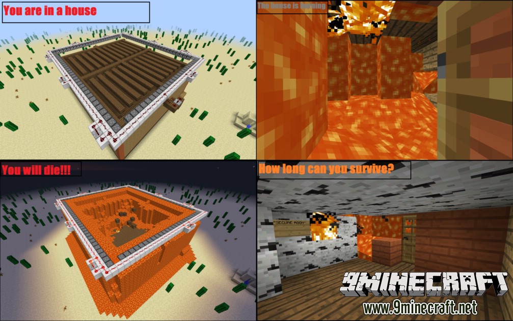 Burning House Map - Mc-Mod.Net