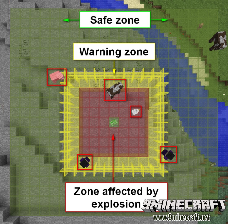 minecraft creeper explosion