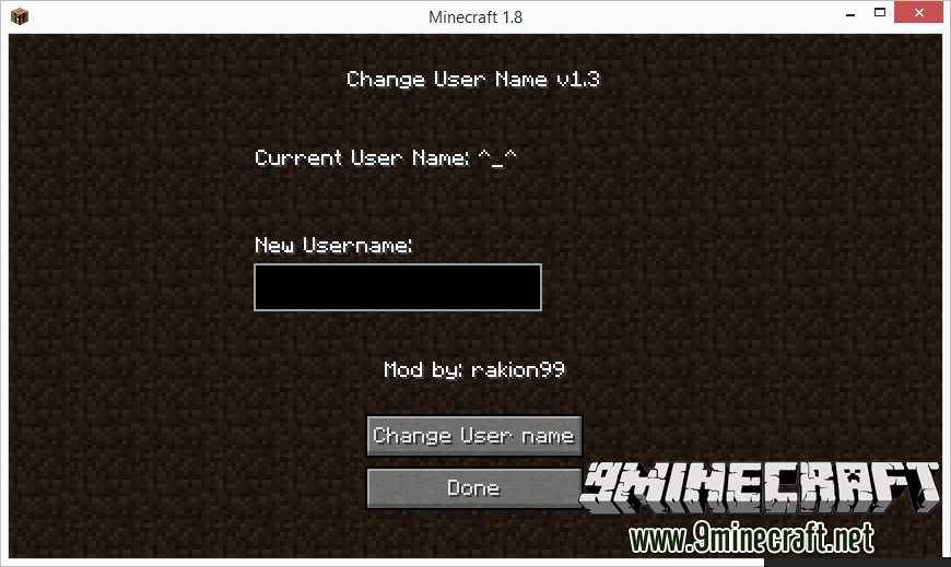 Ingame Username Change Mod 1.7.10 3