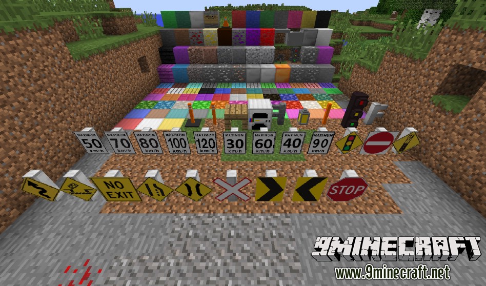 Monoblocks Mod 1.7.10 (Signs, Fences, Blocks) 2