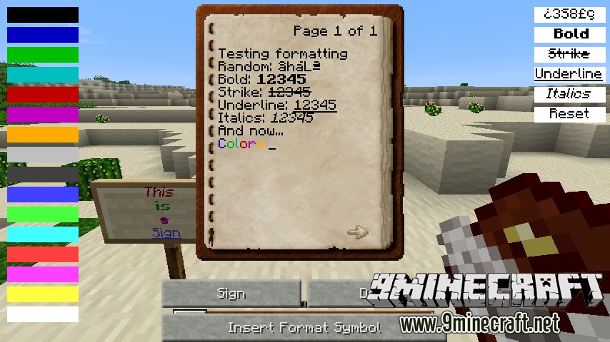 Text Formatting Mod 1 7 10 9minecraft Net