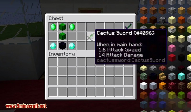 Cactus Sword Mod 1.11.2, 1.10.2 for Minecraft 2