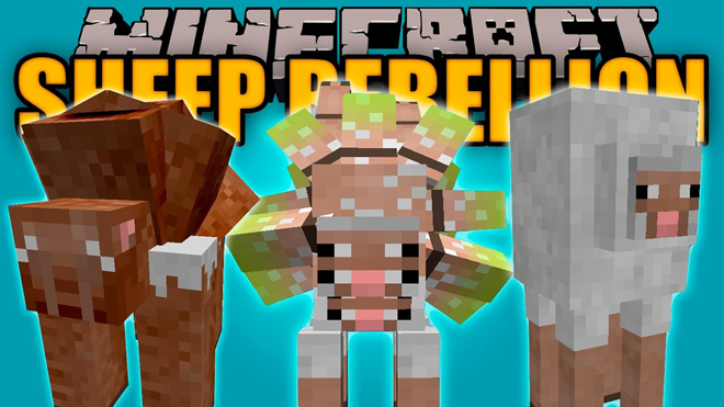 Sheep Rebellion Mod 1.7.10 for Minecraft 1